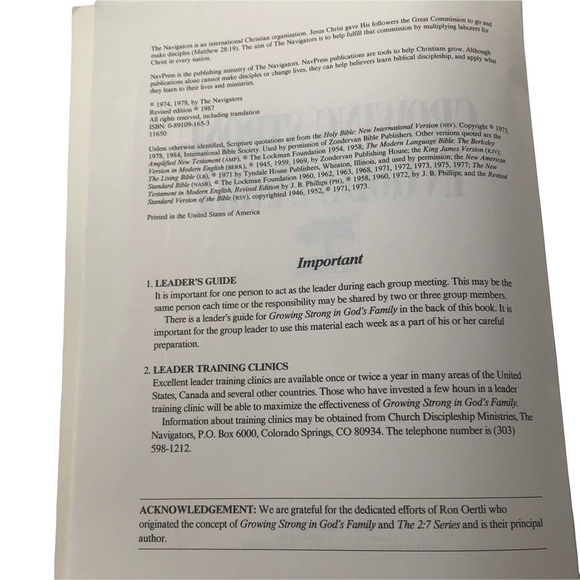 Book - Growing Strong in God’s Family, The 2:7 Series - Picture 5 of 8